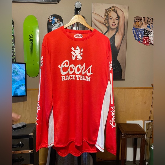 we bigg Other - WEBIG COORS RACE TEAM JERSEY RED we big Mens size XXL moto jersey